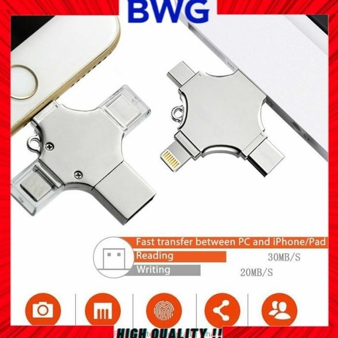 FLASHDISK USB OTG ANDROID IPHONE 2TB FLASH DISK OTG TYPE C IOS 4IN1