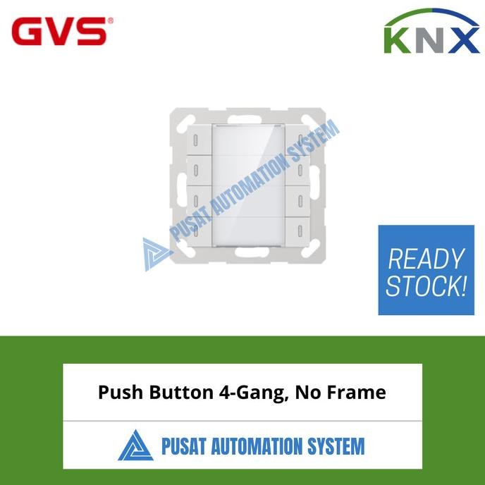 KNX GVS Push Button 4 gang no frame