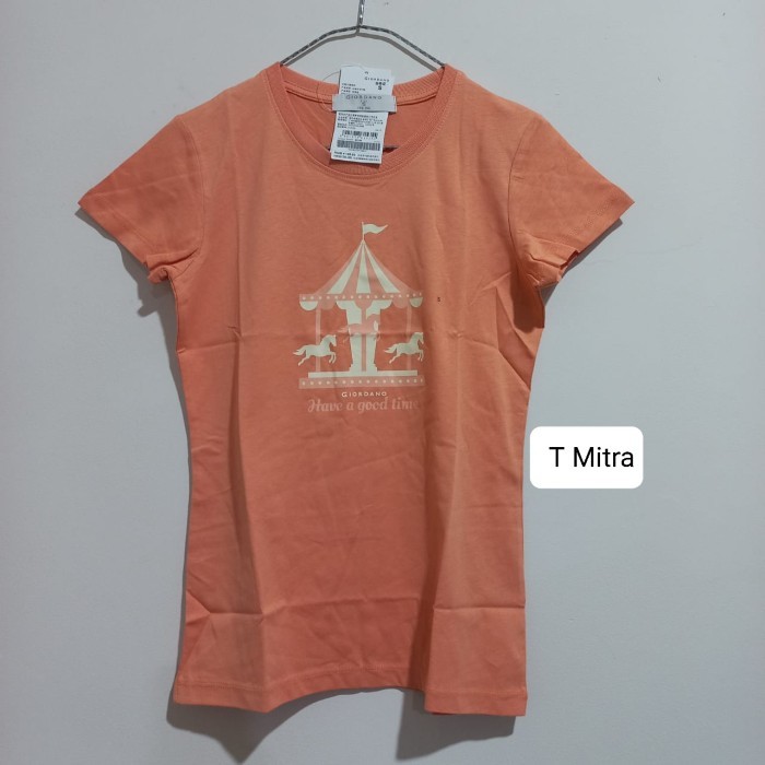 no.6 - baju kaos wanita - perempuan giordano original
