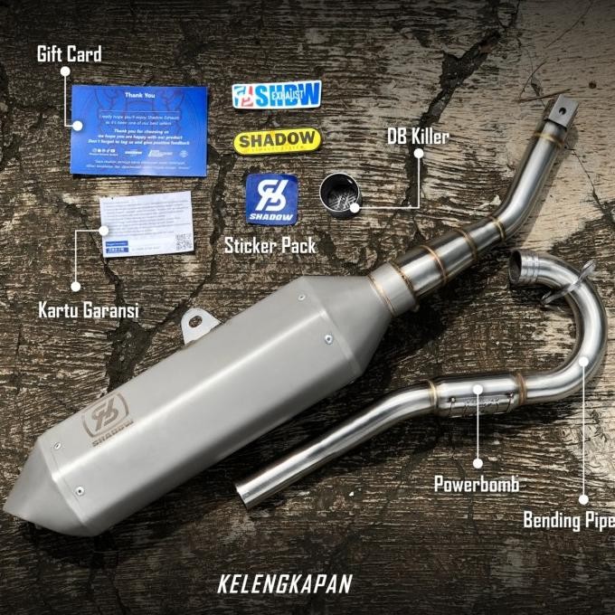 Miliki Shadow Exhaust System Type Katemi Copy Original Ktm Pnp Klx Crf Wr Dll