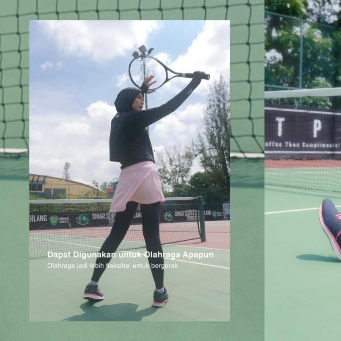 Terjangkau Tiento Outer Hijab Sport Aleeya Kerudung Olahraga Jilbab Instan Muslim