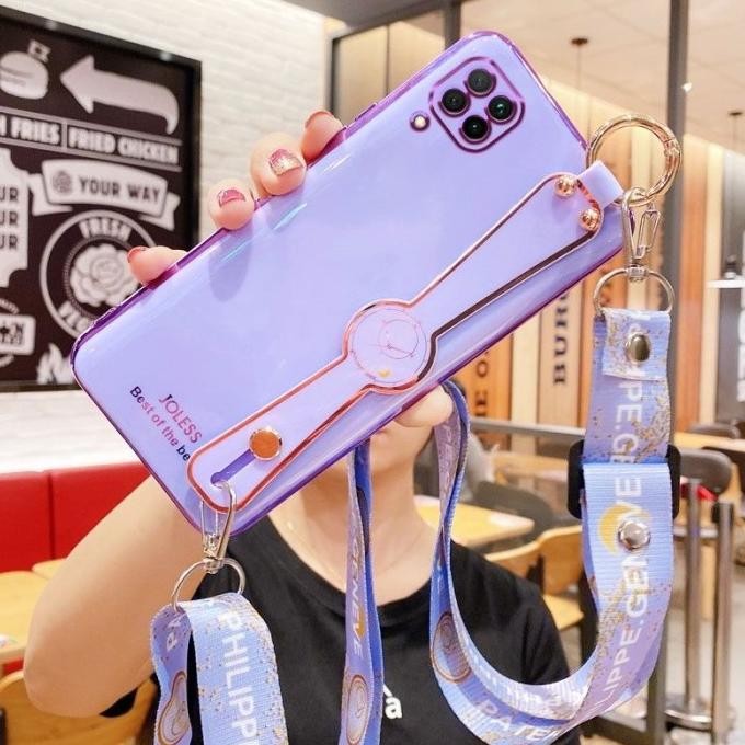 CASE SAMSUNG A12 M12 TALI SLEMPANG STRAP HAND SILIKON CASING HP