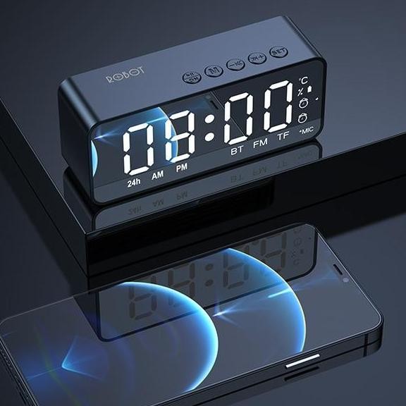 Robot Portable Wireless Bass Mini Stereo Speaker And Fm Radio Termurah