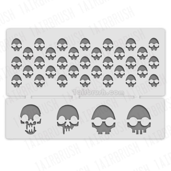 

TERBARU Stencil Alien Skull - motif tengkorak