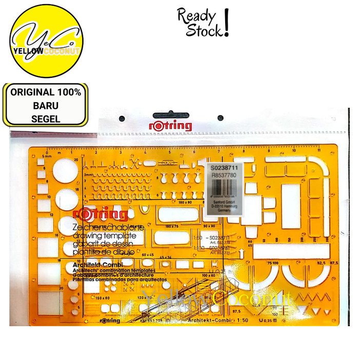 

TERBARU ROTRING Drawing Template Architects Combination 1:50 ORIGINAL 100%