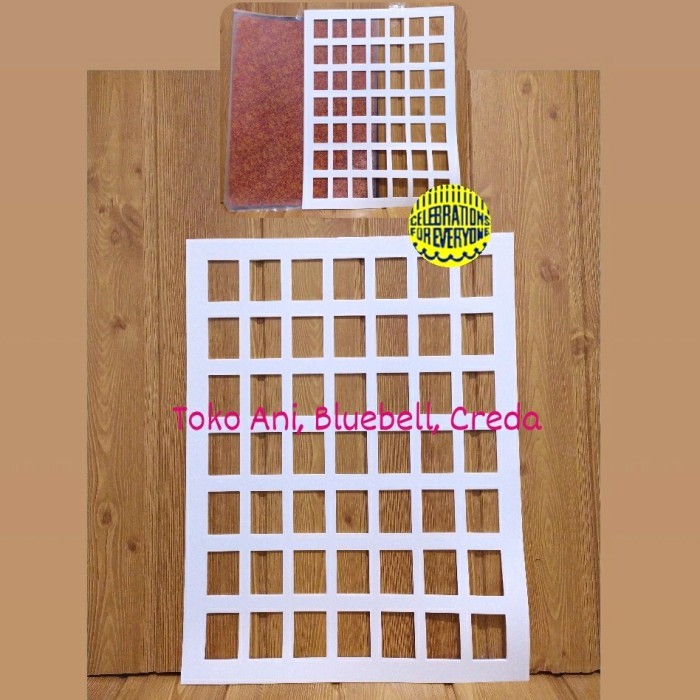 

TERBARU Stencil Mat For Chocolate : Rectangle , 3 x 4 cm , 42 cavity BISA GOSEND!