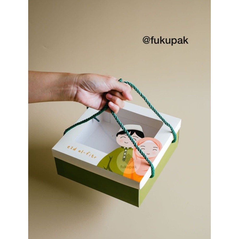 

Box Idul Fitri 20X20 (10Pcs) Dus Lebaran Kotak Cake Brownies Roti Nasi
