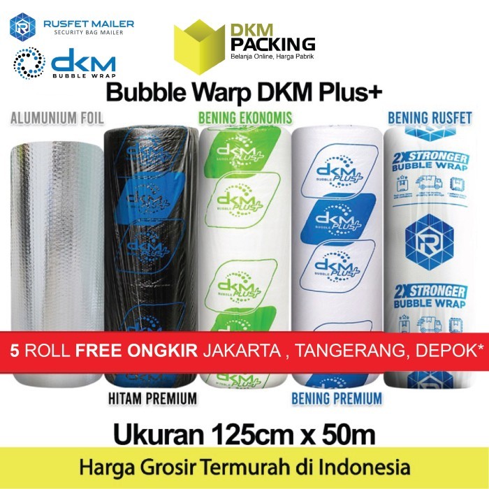 

Plastik Bubblewrap 125Cm X 50M Dkm Plus Premium Bubble Wrap Roll