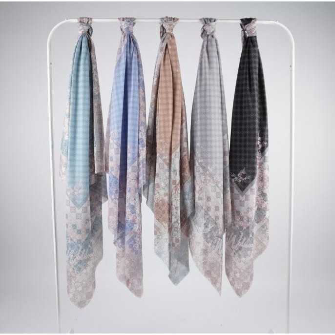 Diskon Cetak Hijab Scarf Voal Ultrafine Premium / Jilbab Custom Nama Logo