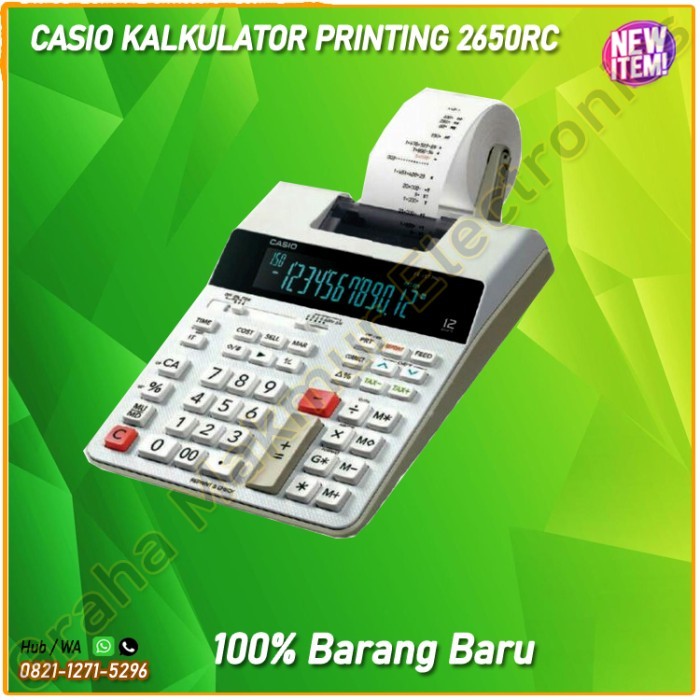 

Casio Kalkulator Printing 2650Rc