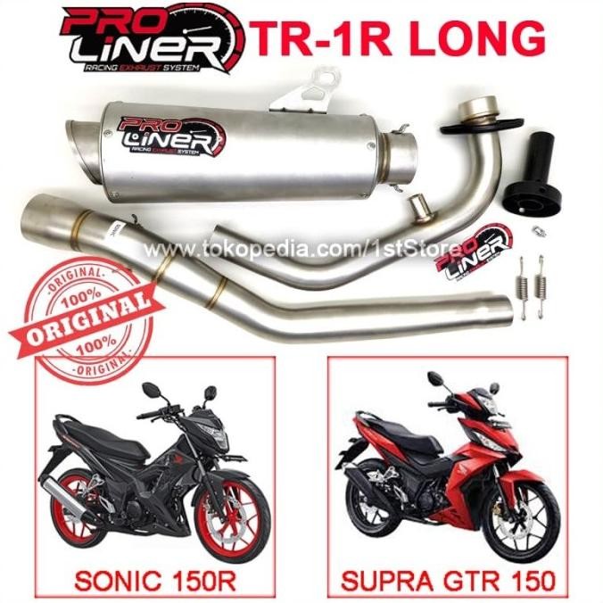 Terjangkau Proliner Tr 1R Long Sonic 150R Supra Gtr 150 Knalpot Racing Original R