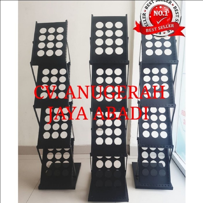 

RAK SUSUN BROSUR BESI 4 susun / Rak Display