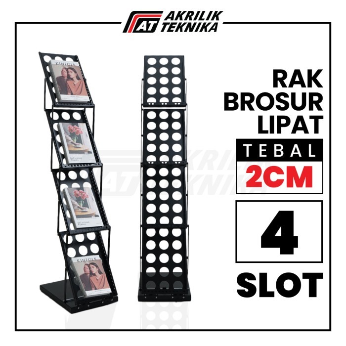 

Rak Brosur Lipat 4 Susun / Rak Susun Brosur Besi / Rak Display Majalah