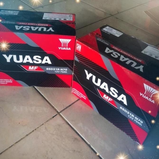 aki kering yuasa mf n70 12v 70ah (mobil l300 dan pajero ) asli