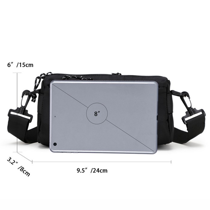 Tas Selempang Kanvas Pria Tas Hp Cowok Slingbag E&S 3240