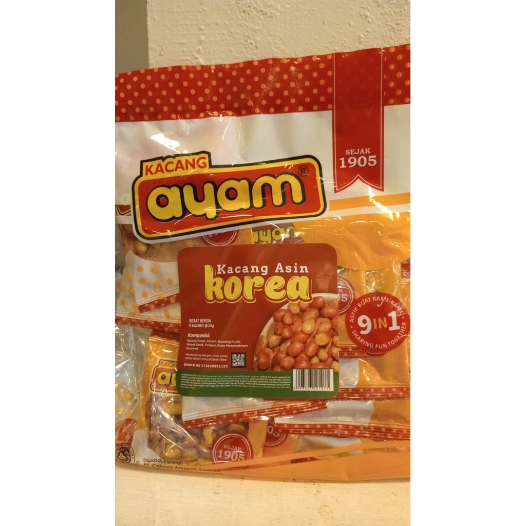 

BARANG TERLARIS Kacang Korea 9 in 1 225gr