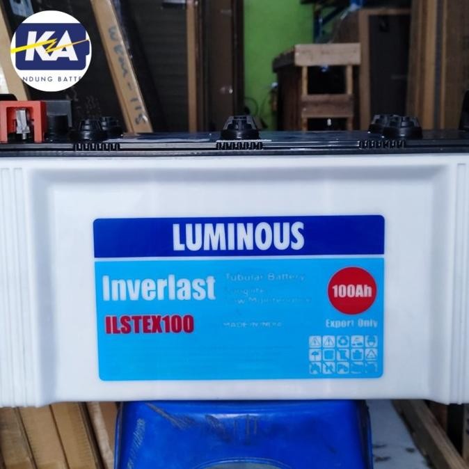 aki baterai deep cycle luminous tall tubular 12v 12 v 100ah 100 ah asli