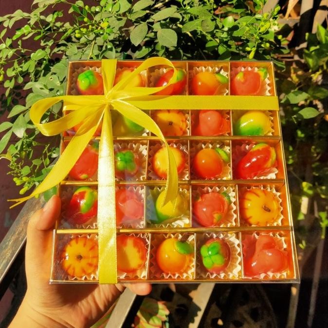 

Sale Kue Hampers Imlek , Kue Buah Mini Thailand, Lukchup, Dessert, Imlek