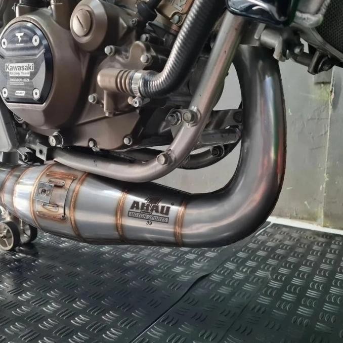 Promo Knalpot Ahau Ninja R&RR Perut 39 L Cobra Leher Pres Stainles Original COD