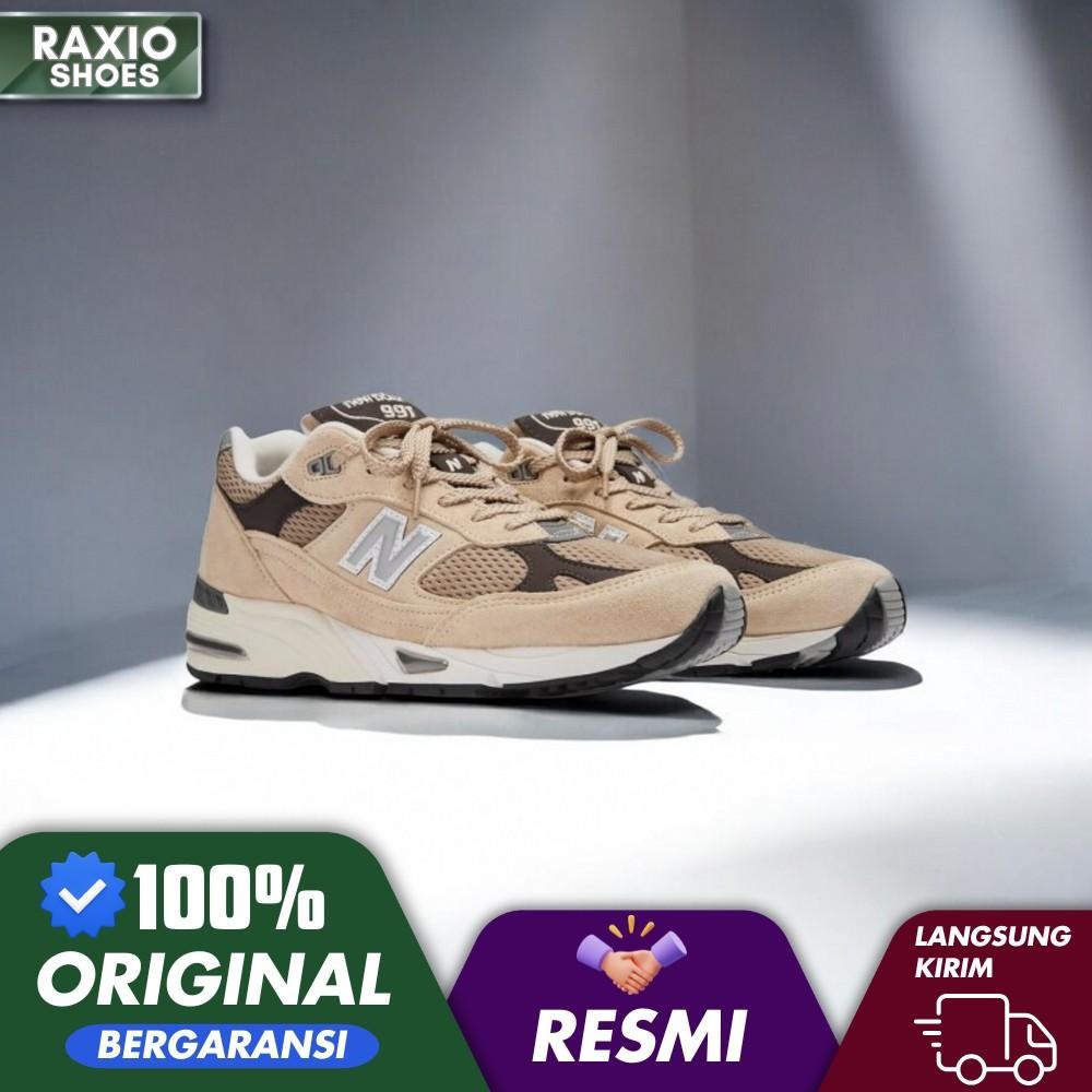 Sepatu Nb 991 Made In England Finale Pack Pale Khaki M991CGB Original BNIB