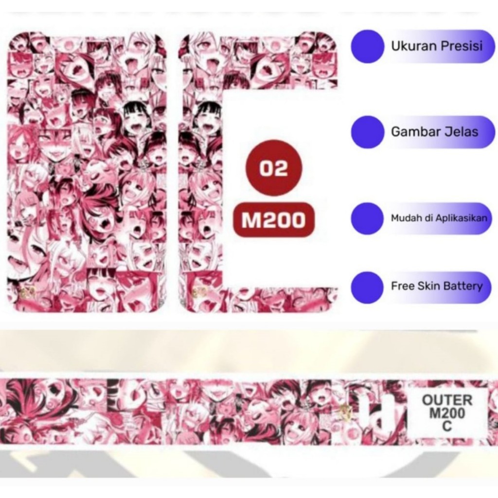 

Premium Cut - Namikami Kertas Tempel M200 Stiker Label Fs 002 Garskin Stiker / Case Custom Terlaris 2PCS/ Fullbody