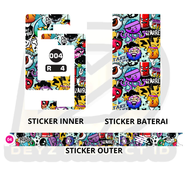 

Premium Cut - Stiker Set Cutting No 234 Ukuran R Variasi 04 Garskin Stiker / Case Custom Terlaris 2PCS/ Fullbody
