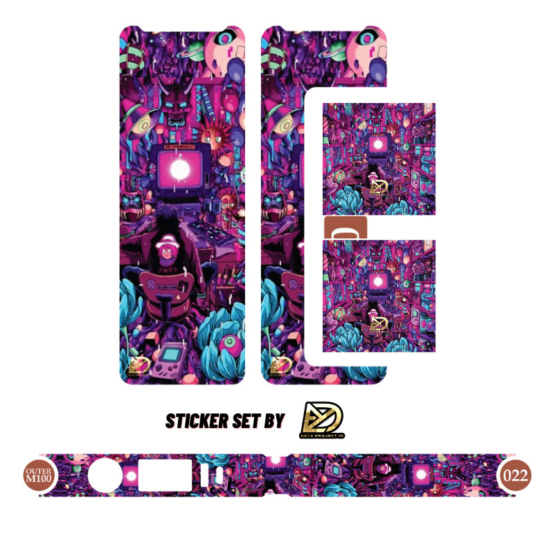 

Premium Cut - Resikoid Fs Stiker Label M100 Cutting Logo Emblem Centaurus 22 Garskin Stiker / Case Custom Terlaris 2PCS/ Fullbody