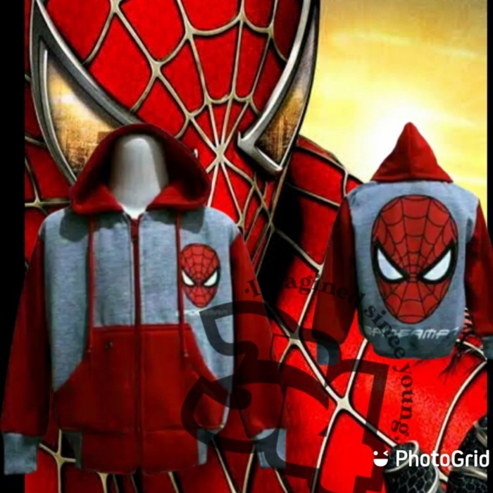 JAKET KARAKTER ANAK (SPIDERMAN)