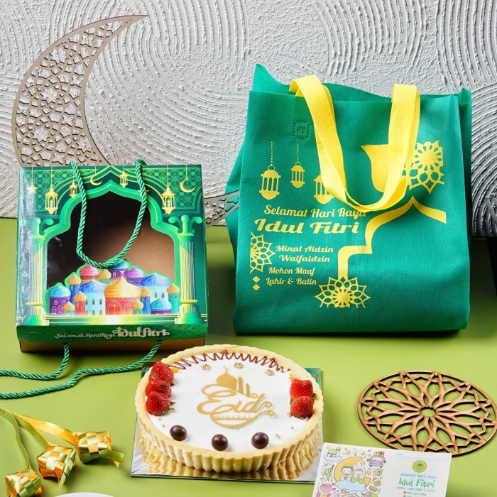 

PROMO !!! SALE TERLARIS TART SUSU CREAM CHEESE HAMPERS IDUL FITRI UK 20CM READY