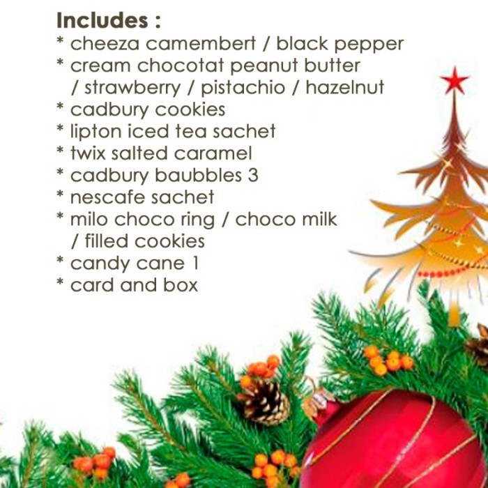 

PROMO !!! SALE TERLARIS CHRISTMAS HAMPERS B READY