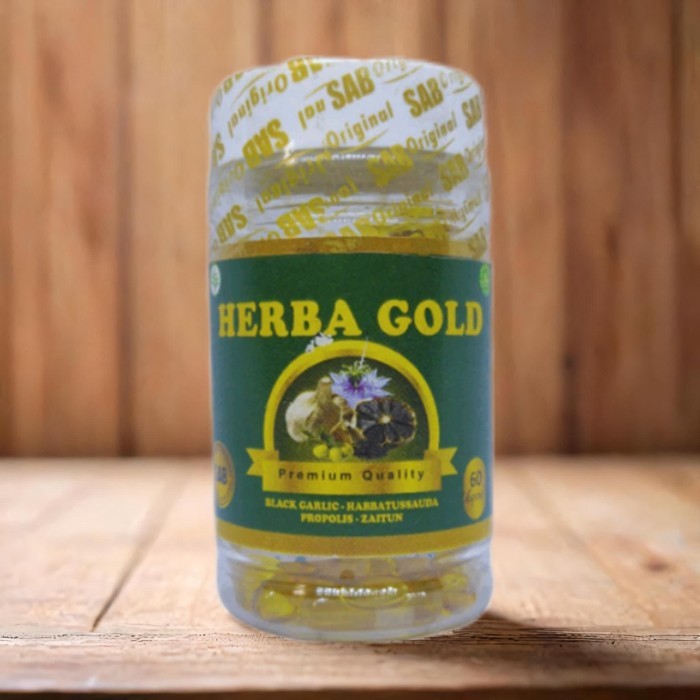 

ORIGINAL HERBA GOLD 60 KAPSUL BLACK GARLIC HABBATUSSAUDA PROPOLIS ZAITUN PREMIUM