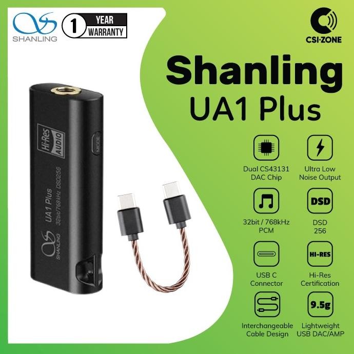 Shanling Ua1 Plus / Ua1+ Dual Cs43131 Portable Usb Dac / Amplifier