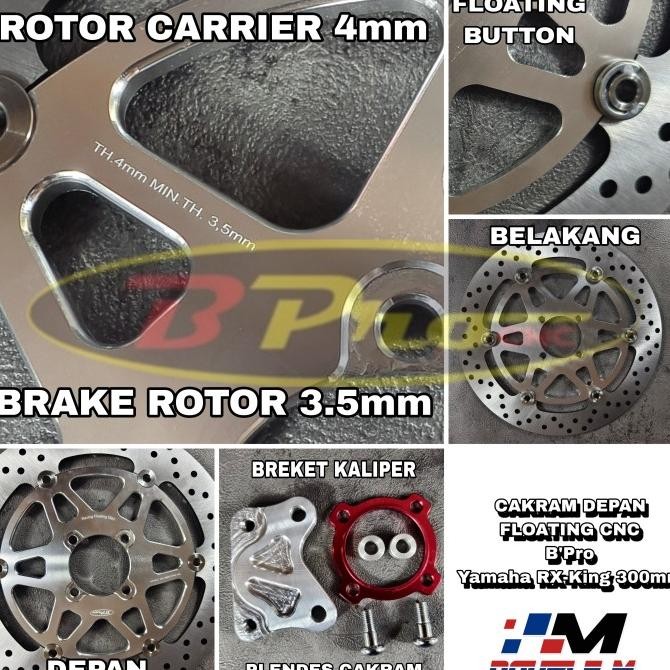 Piringan Cakram RX King BPro 300mm Disk Disc Cakram BPro RXKing