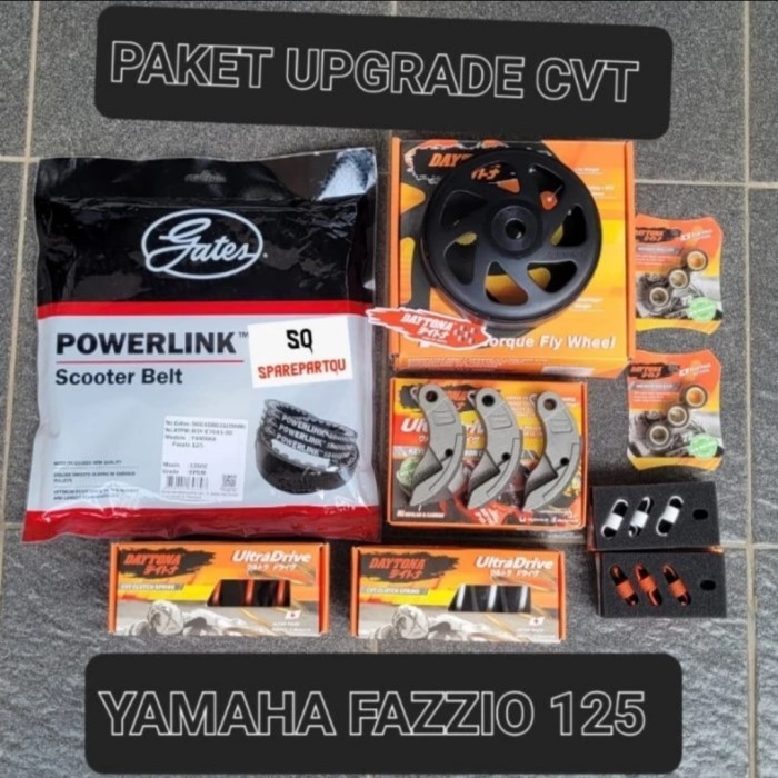 TERLENGKAP PAKET UPGRADE CVT FAZZIO 125 GRAND FILANO UPGRADE KIRIAN CVT RACING KODE 275