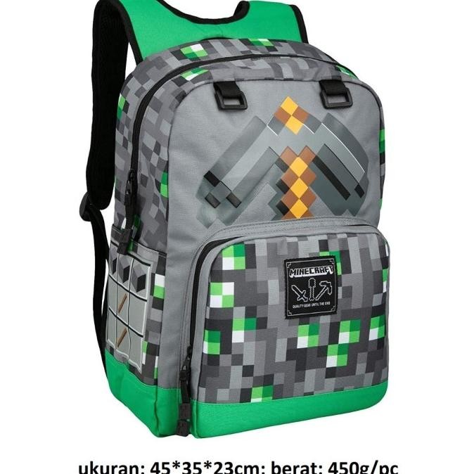 MINECRAFT BACKPACK/TAS SEKOLAH MINECRAFT/TAS RANSEL MINECRAFT