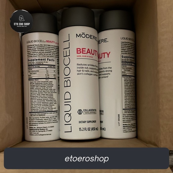modere liquid biocell collagen BEAUTY skin hair & nails OR IMMUNE / PURE / LIFE 450 ML 30 SERVINGS