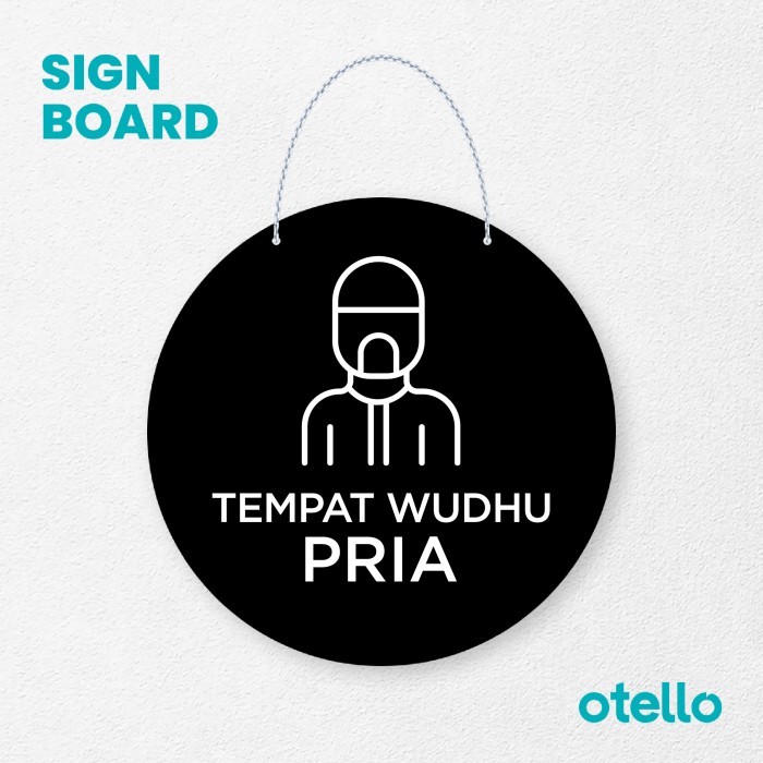 

Signage Tempat Wudhu Pria Signage Board Acrylic Papan Gantung