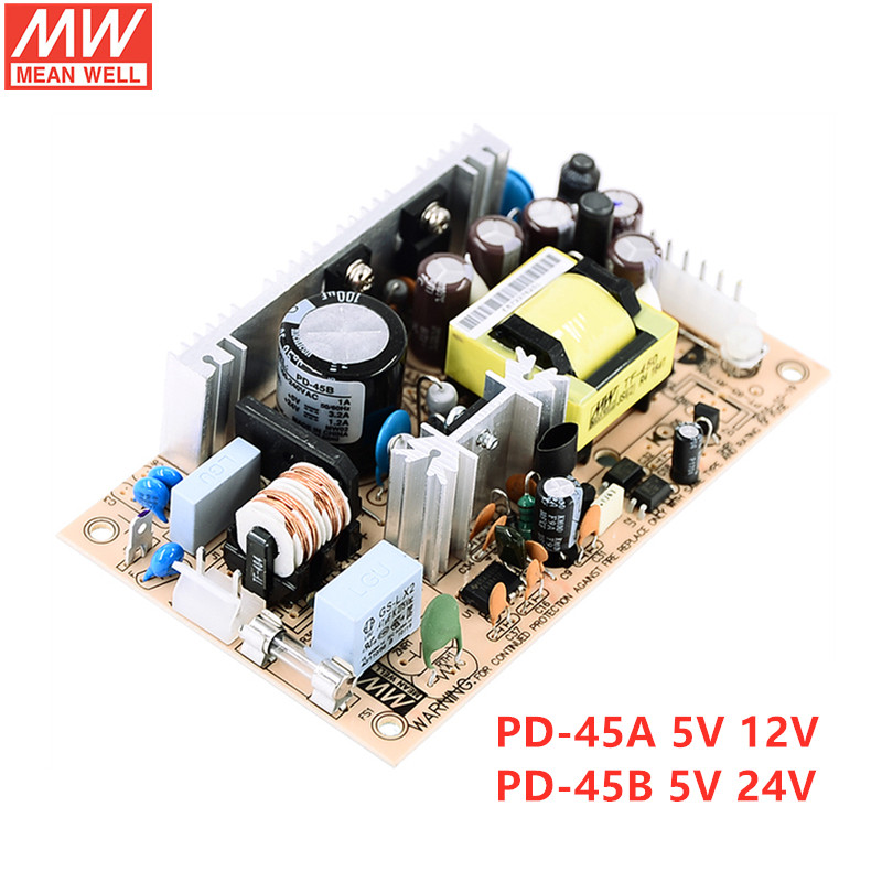 HWG PCB Type PD-45 Series 40W 45W Dual Output Switching Power Supply PD-45A PD-45B
