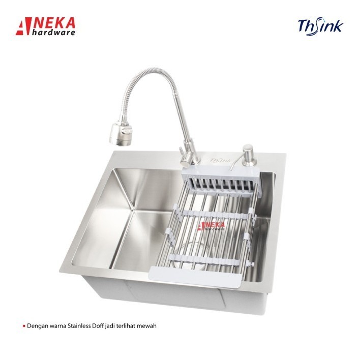 Kitchen Sink Original Thsink 5243 Paket Lengkap Stainless 304