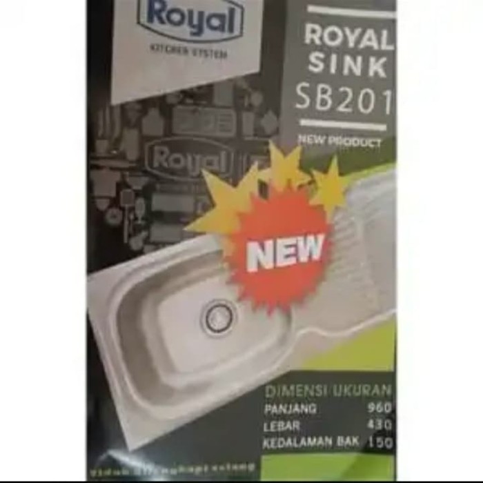 Bak Cuci ROYAL SB 201 KITCHEN SINK STAINLESS
