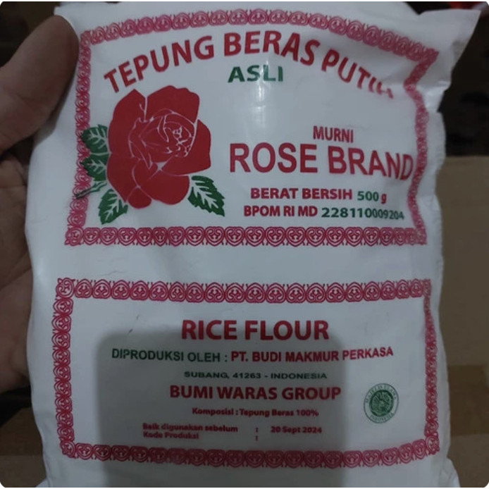 

BARANG TERLARIS 1 Dus Isi 20 Bungkus Tepung Beras / Ketan Rose Brand 500 gram