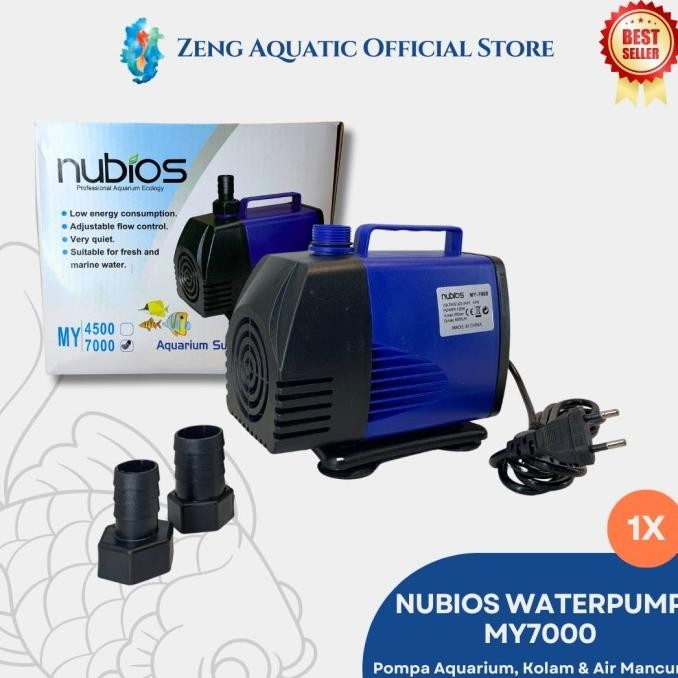 Nubios Pompa Kolam Submersible Celup Ikan Koi 6500 LPH Besar