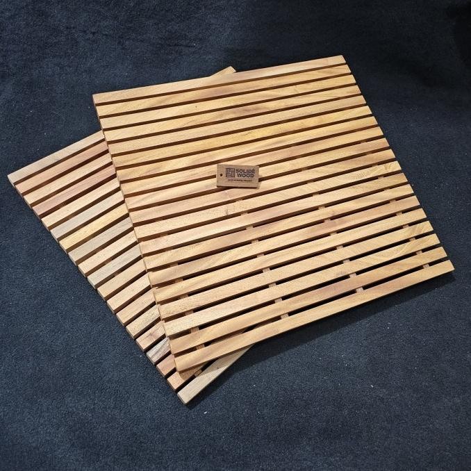 Murah Alas Kayu Etalase Display Tatakan Roti Cake