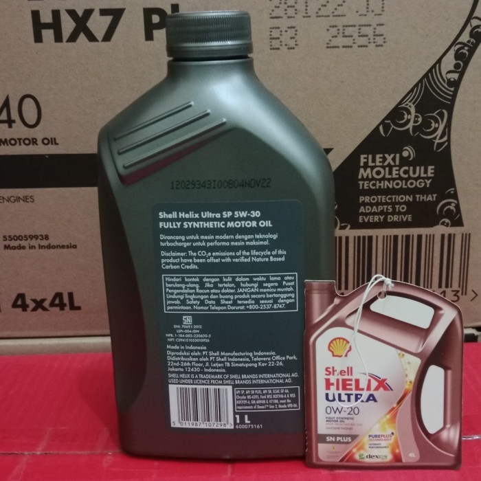 SHELL HELIX ULTRA 5W -30 KEMASAN 1LITER FULL SYNTHETIC