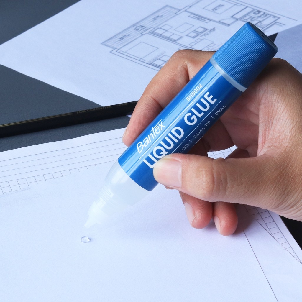 

[Pelangi Stationery] BANTEX Lem Kertas Cair Double Head 2 Aplikator 35 ml BH8004