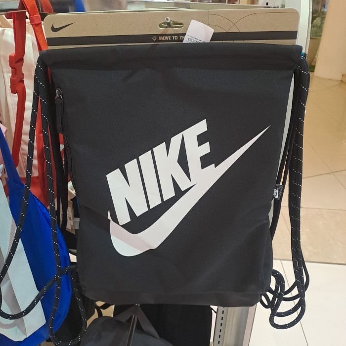 TERBARU Tas Nike Original drawstring bag backpack tas serut tas gym hitan 13L