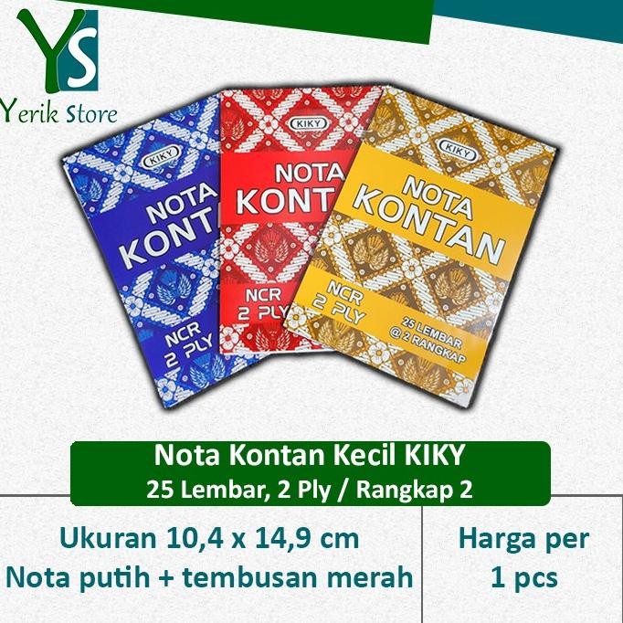 

Silahkan Order] Nota Kontan Kecil 2 Ply RANGKAP 2 NCR KIKY PUTIH - MERAH