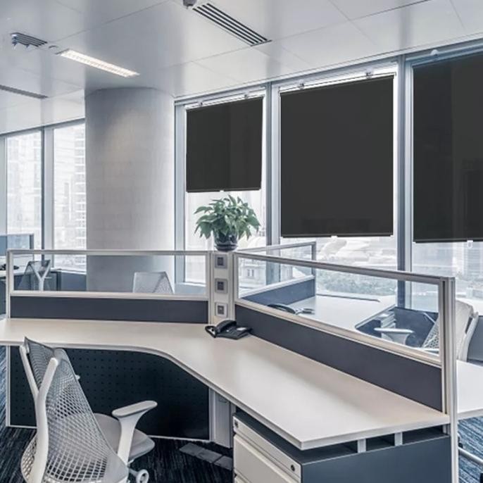 Murah Hordeng Tirai Jendela Gulung Tempel Kaca Pelindung Panas Roll