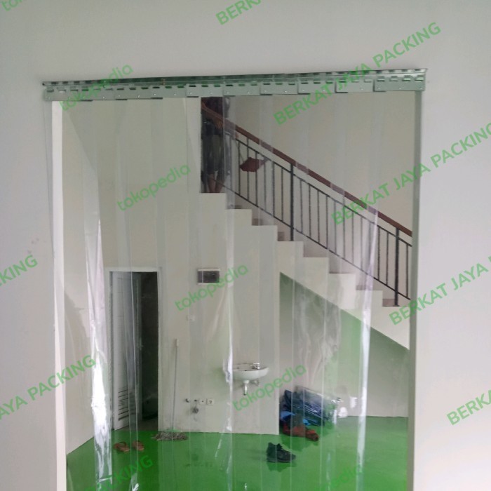 Gordeng pvc pvc curtain tirai plastik PVC strip curtain bening