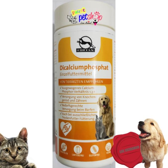 Fortan Dicalciumphosphat 150 Gr Vitamin Tulang Hamil Menyusui Anjing